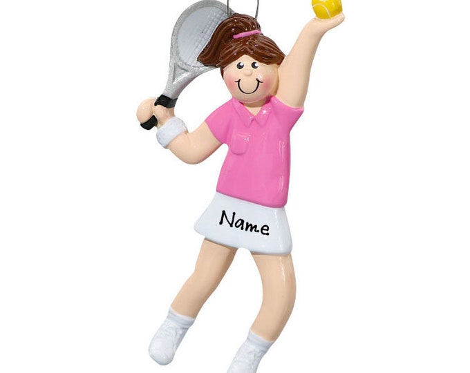 Tennis Girl Ornament - Personalized Tennis Player Ornament - Tennis Player Gift - Custom Sports Ornament - Christmas Gift For Tennis Lover