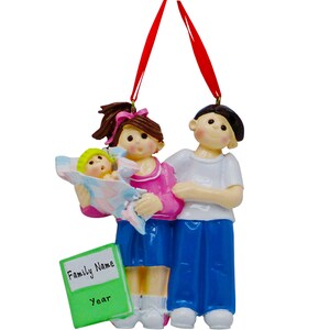 Couple Expecting Baby Christmas Ornament  - Pregnant Mom - We&#39;re Expecting Baby - Hand Personalized Christmas Ornament - Proud New Parents