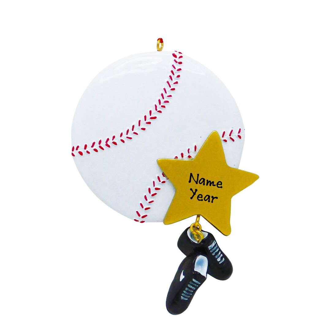 MLB Baseball Ornament Personalized Baseball Christmas Ornament Gift for