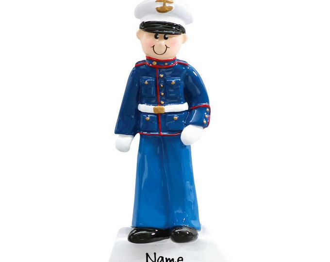 Marine Ornament - Personalized Marine Ornament, USMC Ornament, Retired Marine, Marine Corps Gift, Military  Ornament, Gift For Veteran