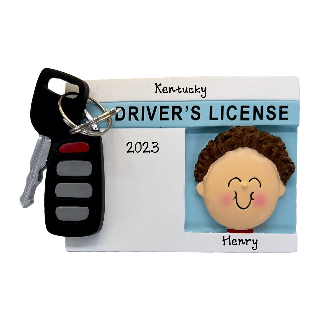 Personalized New Driver Ornament Driver's License Christmas Ornament
