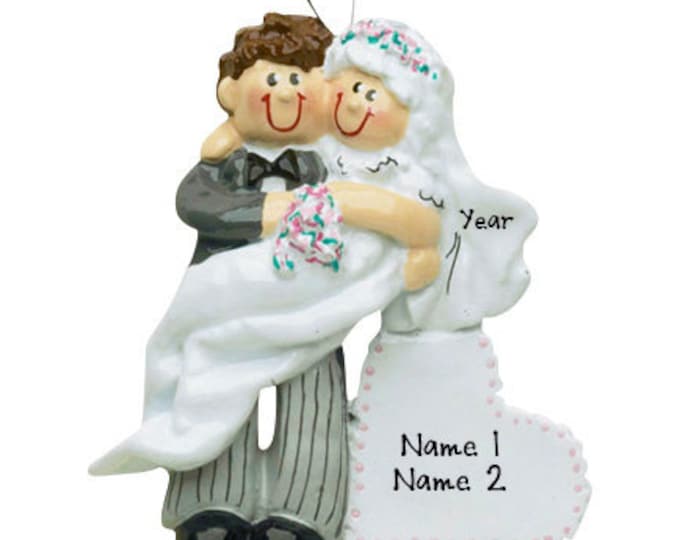 Newlywed Ornament - Personalized Gift, New Couple Ornament, New Family Gift, Bride Groom Ornament, New Home Gift, Custom Couple Gift