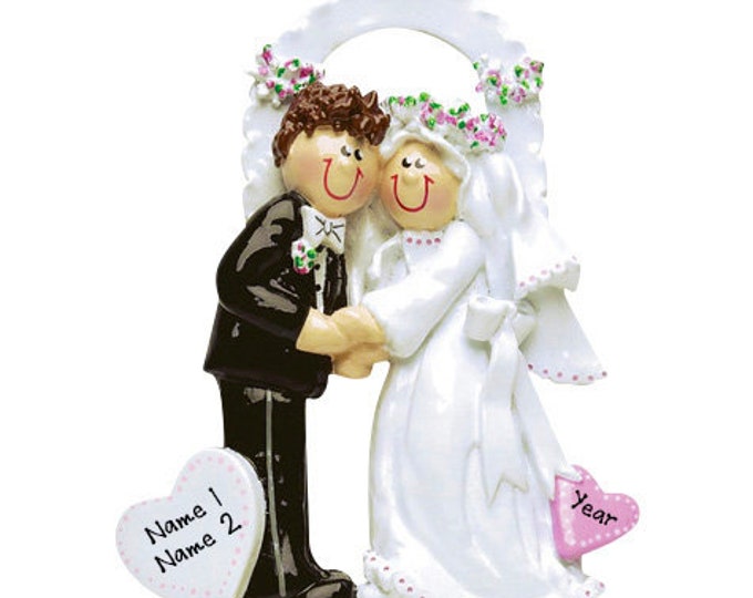 Wedding Arch Ornament / Personalized Wedding Arch Couple Ornament / Bride and Groom Ornament / Personalized Wedding Ornament / Wedding Gift