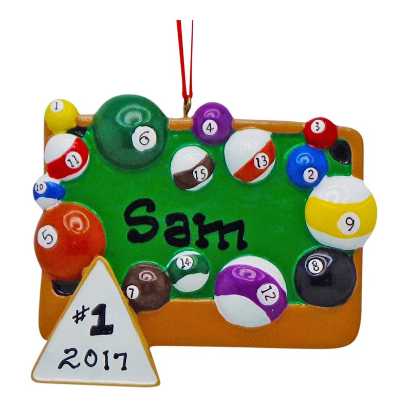 Pool Table Christmas Ornament / Billiard Table Christmas Etsy