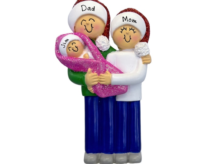 2025 Personalized It's A Baby Christmas Ornament - New Baby Girl Arrival - New Family Christmas Ornament, New Parents Gift, Baby Shower Gift