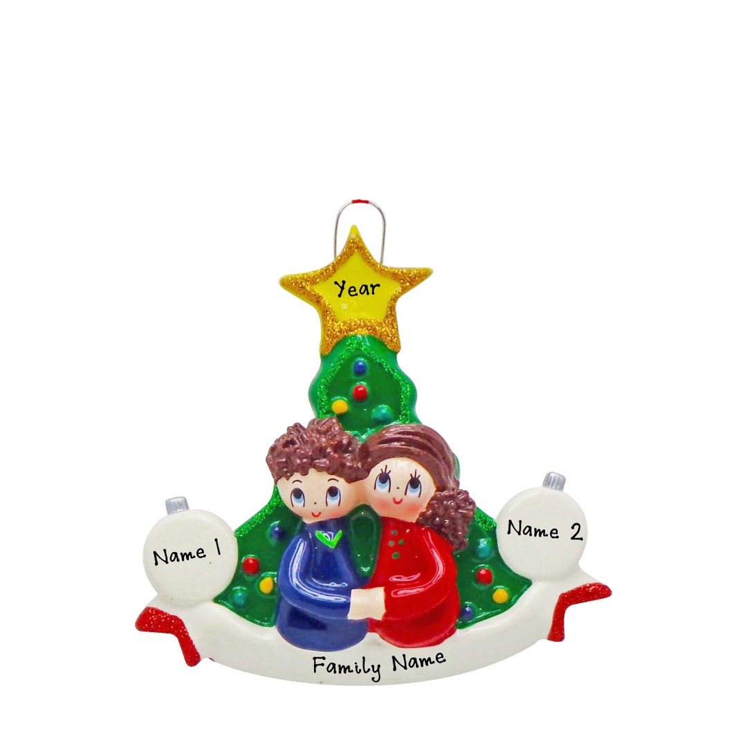 Personalized Couple Ornament - Sweetheart Couple Christmas Ornament ...