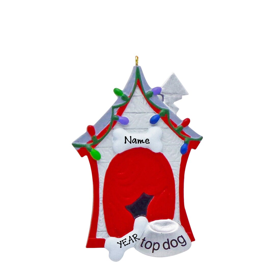 Dog House Ornament Custom Dog Bone Ornament Dog Lover Gift Etsy