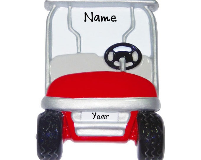 PGA Golf Cart Ornament / Personalized Golf Player Ornament / Golfer Christmas Ornament / Personalized Gift For Golfer / Christmas Ornament