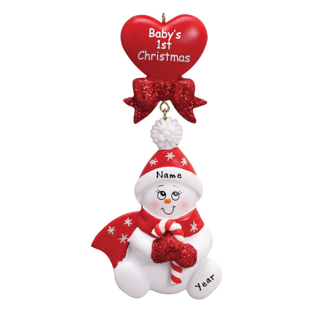 Baby First Christmas Ornament, Unisex Baby 1sr Christmas, New Baby