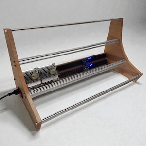 9U Oak Wooden Side Panels for Eurorack Case ANDY • 9U Eurorack Stand • 9U Cheeks with rails • POWERED / UNPOWERED