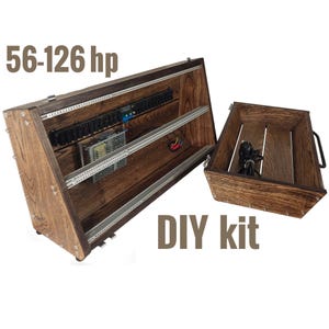 6U Eurorack Case with Lid EVA • 56HP / 84HP / 104HP / 114HP / 126HP • Oak / UNPOWERED