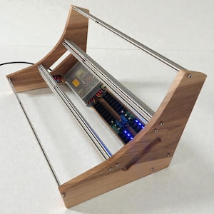 9U Walnut Wooden Side Panels for Eurorack Case ANDY • 9U Eurorack Stand • 9U Cheeks with rails • POWERED / UNPOWERED