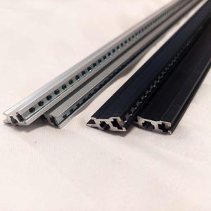 Pair of Eurorack Rails with Threaded Strips • 40hp-196hp • Any length is possible with a step of 1hp