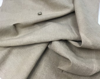 Tessuto di lino, beige antico lino lee. lino grezzo .200 x 74 cm. Coprimaterasso. Tessuto da tappezzeria vintage in lino francese, pannello in lino