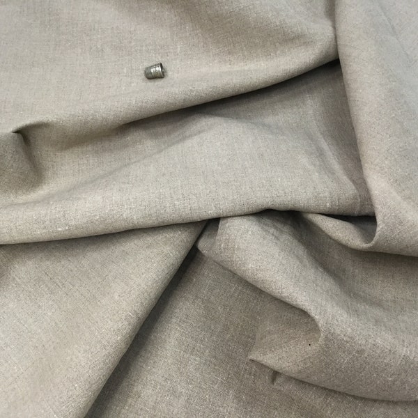 Tissu en lin, Lé en lin ancien beige. lin brut .200 x 74 cm. Housse à matelas. Vintage French Linen upholstery fabric, Flax linen panel