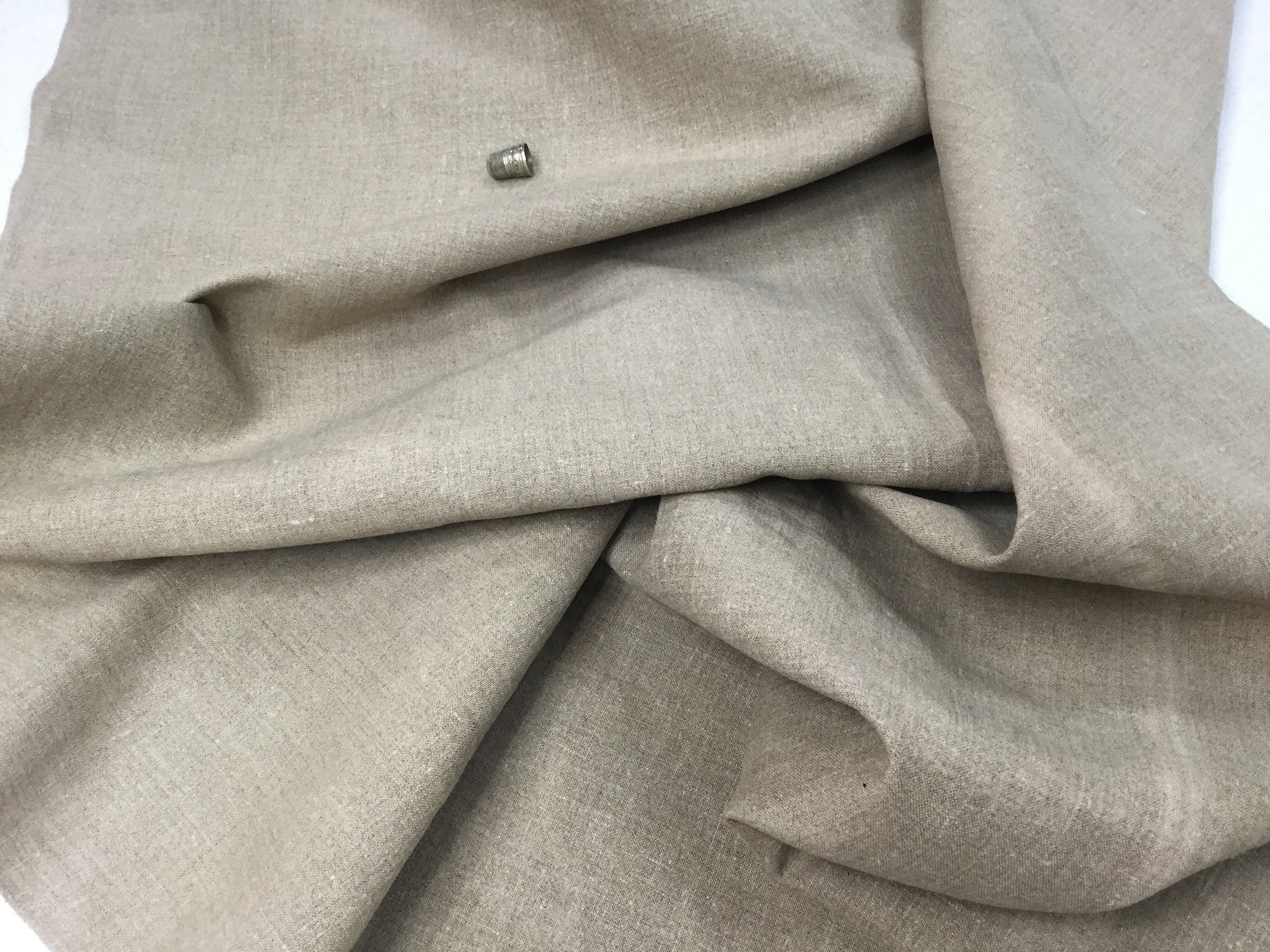 Linen Fabric Beige Antique Linen Lee. Raw Linen .200 X 74 Cm. - Etsy