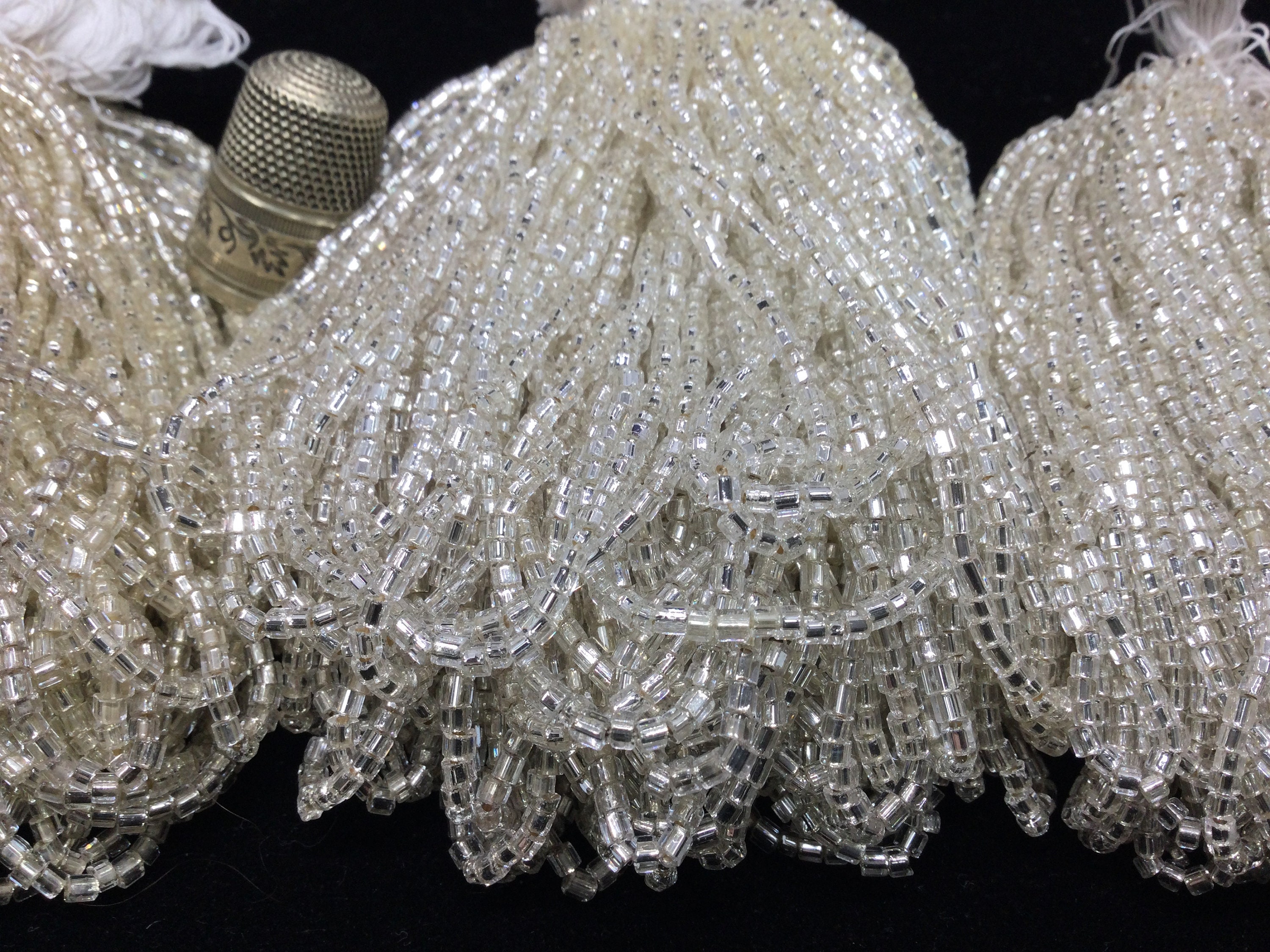 Embroidery Beads 11/0 Range White Black Gray Silver Available in Several  Miyuki and COUSINES & CIE Quality Colors 