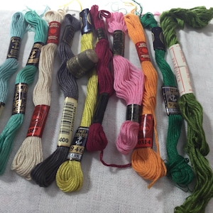 10 skeins of cotton embroidery thread