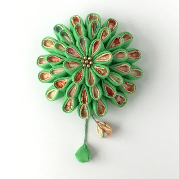 Chrysanthemum Brooch W hanging Petals Etsy Australia