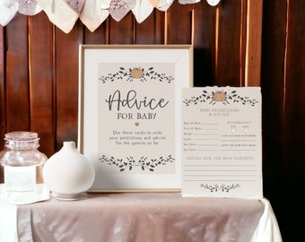 Consejos y predicciones para baby shower de calabaza pequeña / ideas para baby shower de otoño / baby shower de otoño / juegos y consejos para baby shower de otoño, WP3048