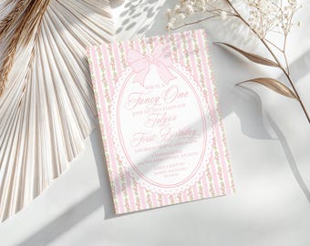 Pink Love Shack Geburtstagseinladung druckbare Vorlage, Shabby Chic Geburtstagsparty