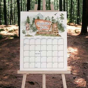 National Park Baby Shower Bundle Printable Template, Woodland Outdoor Baby Shower, Wilderness Baby Sprinkle Adventure Awaits WP1005 image 11