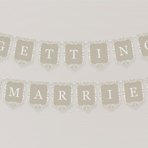 Beige Talavera Bridal Shower Banner Printable Template, Neutral Spanish Tile Mexican Couples Shower Fiesta Papel Picado Bridal Brunch WP1020