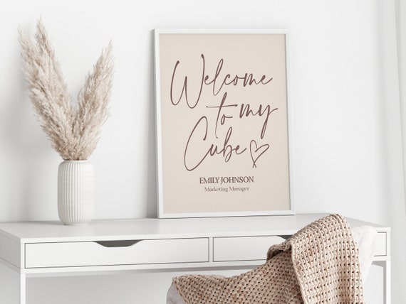 Welcome To My Cubicle, Welcome To My Cube, Cubicle Decor, Cubicle  Decorations, Cubicle Decor For Women, Cubicle Desk Accessories, Cubicle