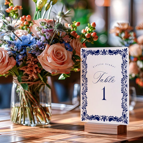 Chinoiserie Vase Line Navy Place Card Chinoiserie Vase Line Navy Place Card