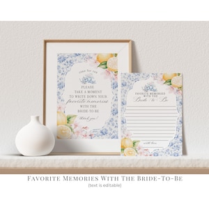 Blue Chinoiserie Tea Bridal Shower Printable Bundle, High Tea Party for Bridesmaids Bridal Tea, Willow Toile English Garden Party WP1001 image 10