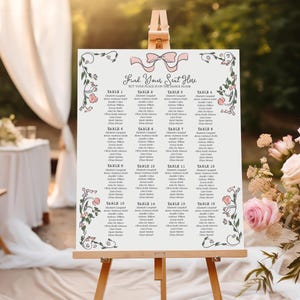 Roze bloemenmarkt zitplaatsen grafiek poster sjabloon, markt bruids douche, wilde bloemen verjaardagsfeestje, baby in bloei babyshower coquette WP1044