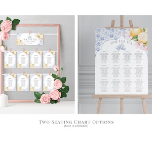 Blue Chinoiserie Tea Bridal Shower Printable Bundle, High Tea Party for Bridesmaids Bridal Tea, Willow Toile English Garden Party WP1001 image 9