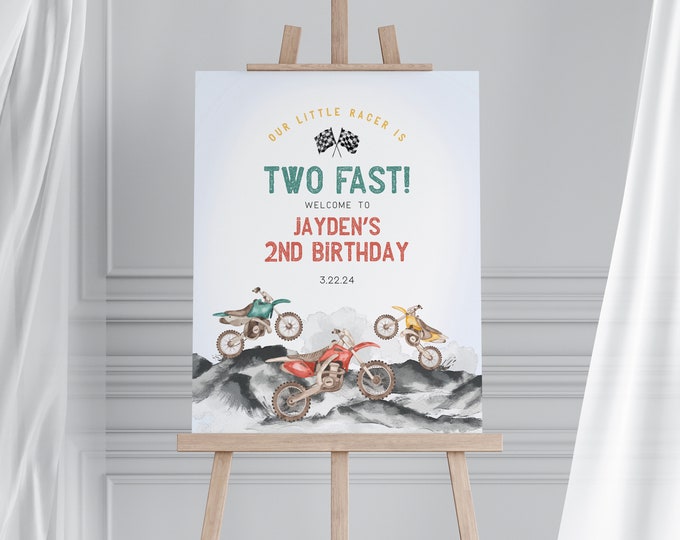 Dirt Bike Birthday Coloring Page Personalized Motocross Coloring Sheet