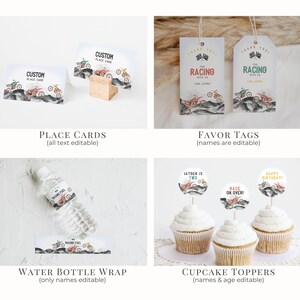Dirt Bike Birthday Bundle Any Age Printable Template, Race on Over ...