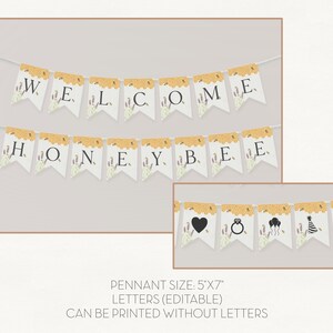 Honey Bee Bridal Shower Bundle Printable, Engagement Shower, wedding shower invites Template, Editable Template, Bridal Shower Games, WP3041 image 11