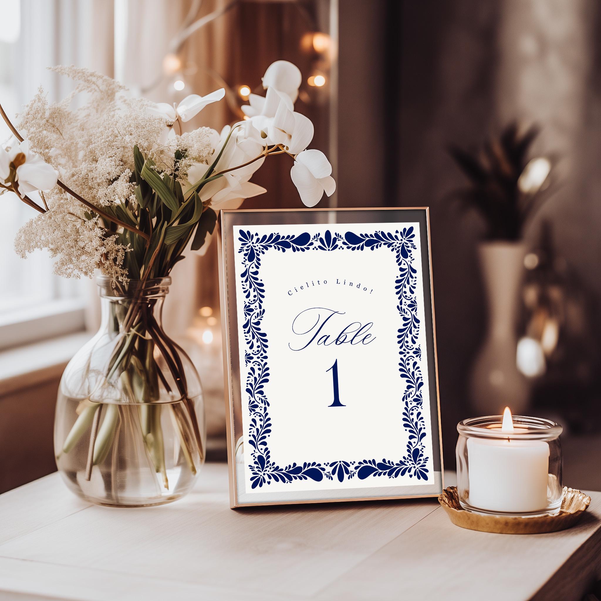 Darice DT0020 David Tutera Reception Table Cards, numerati da 1 a 25