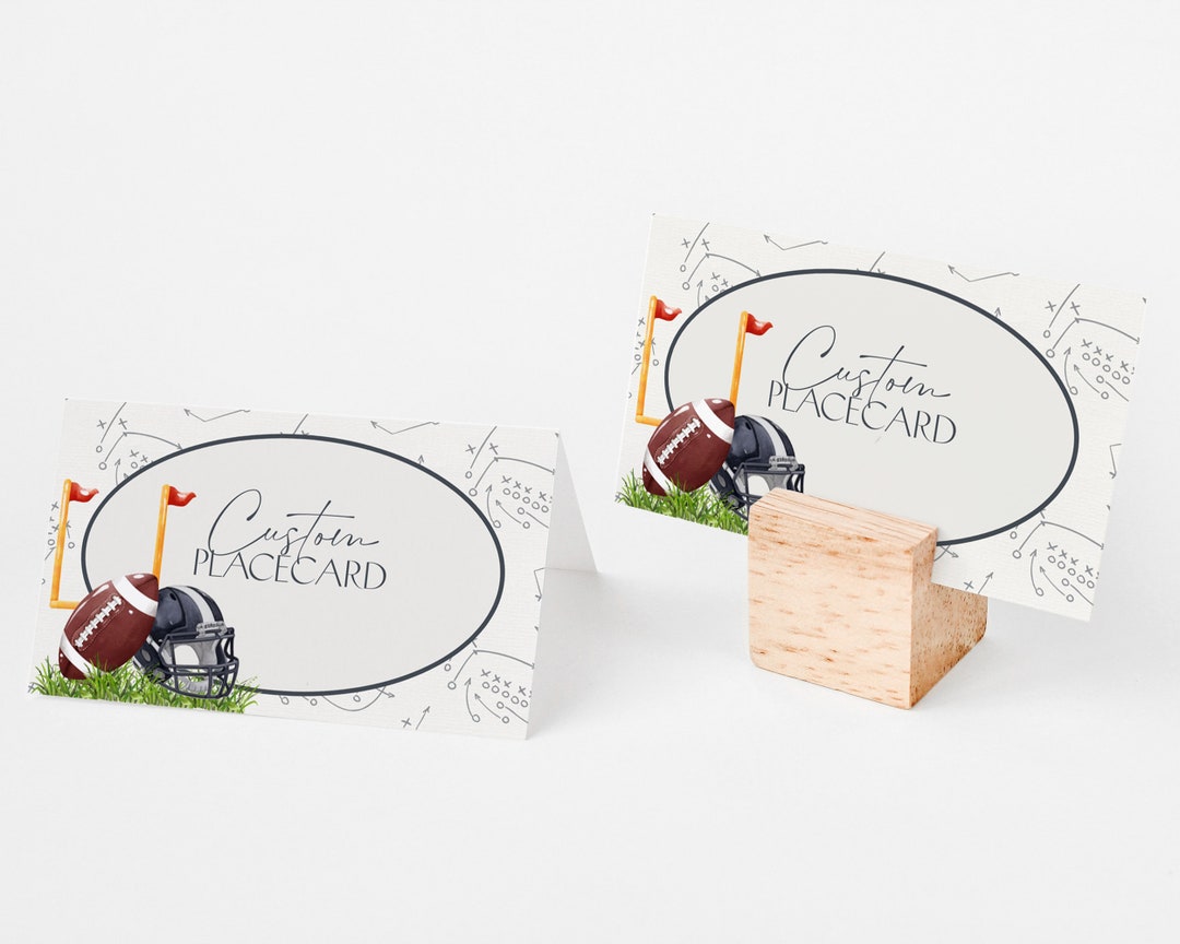 Football Banquet Place Cards Printable Template, Little All-star Theme ...