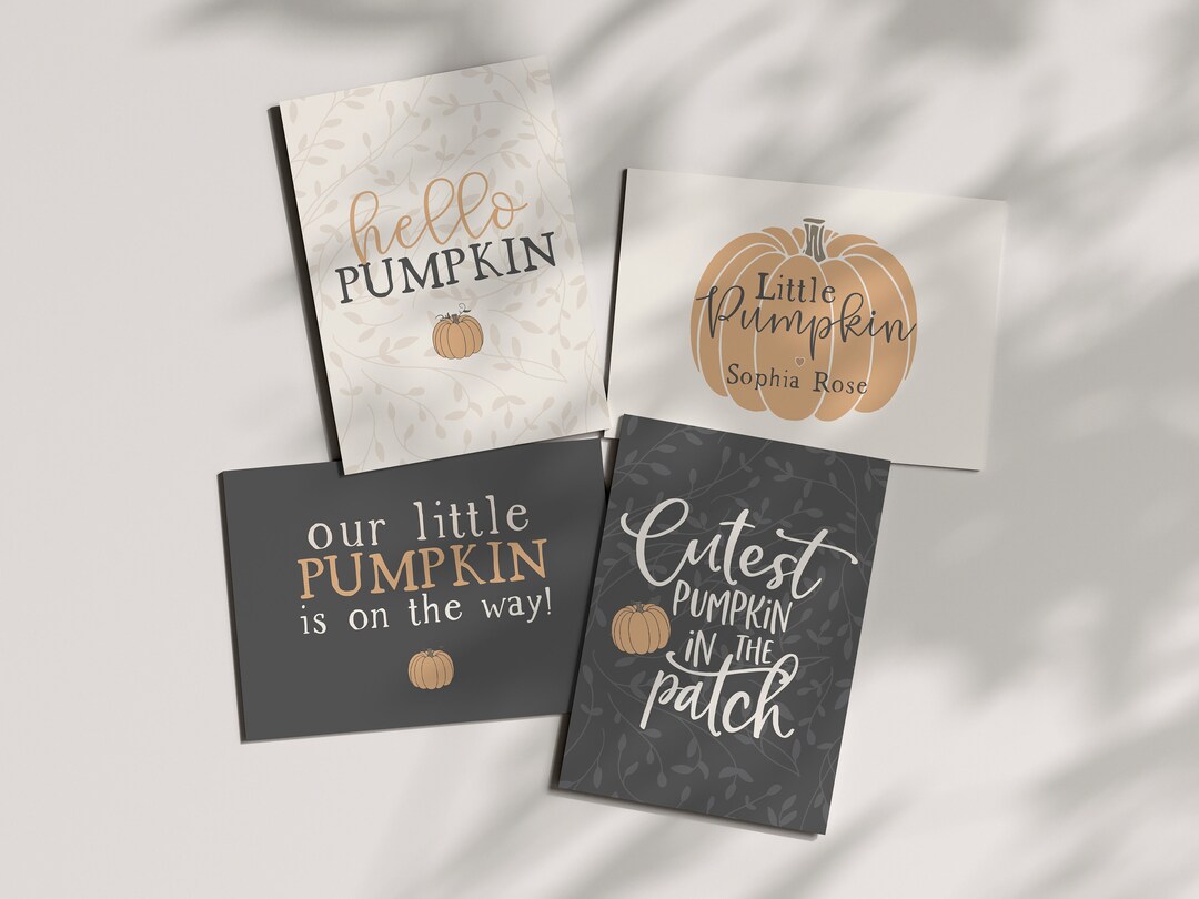 Little Pumpkin Party Signage Printable Party Decor, Pumpkin Baby Shower ...