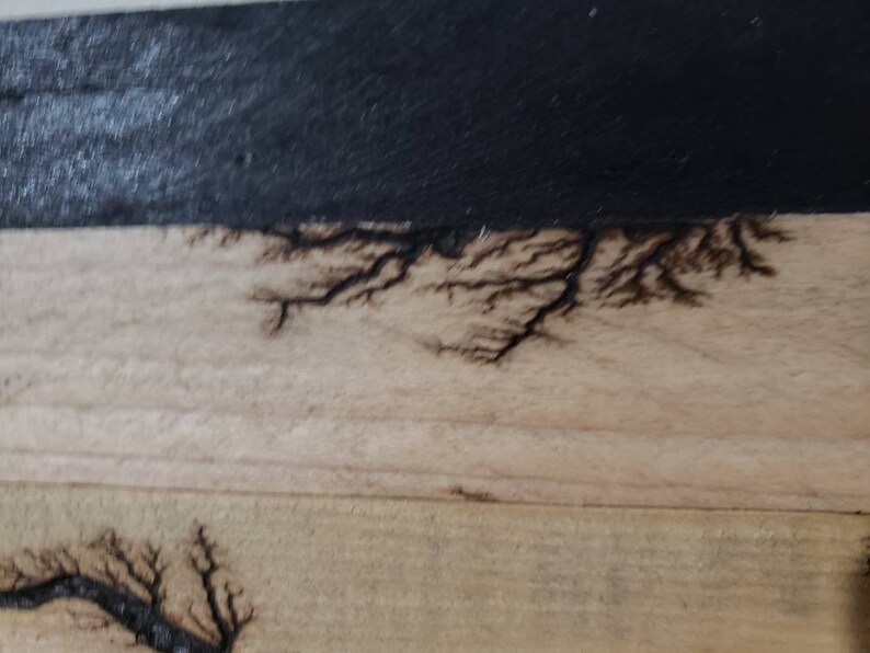 Lichtenberg Sign, Lichtenberg Wood Burning, Lichtenberg Wood