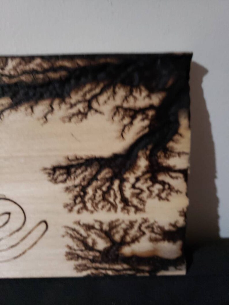 Welcome Sign, Lichtenberg Wood Burning, Lichtenberg Wood Burning Art