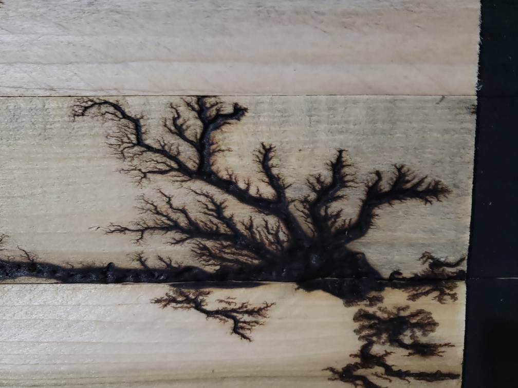 Lichtenberg Sign, Lichtenberg Wood Burning, Lichtenberg Wood