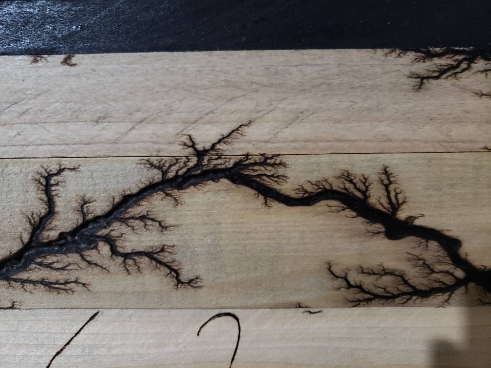 Lichtenberg Welcome Sign, Lichtenberg Wood Burning, Lichtenberg Wood