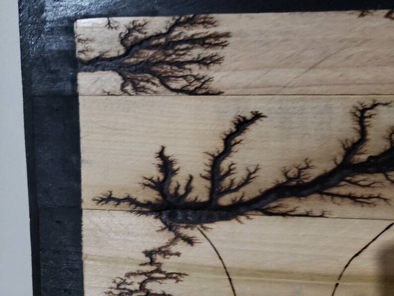 Lichtenberg Sign, Lichtenberg Wood Burning, Lichtenberg Wood