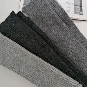 Longs jambières côtelées élégantes pour plus de confort et de style, jambières en laine tricotée pour l'hiver, modèle unisexe, vêtements d'échauffement en hiver image 3