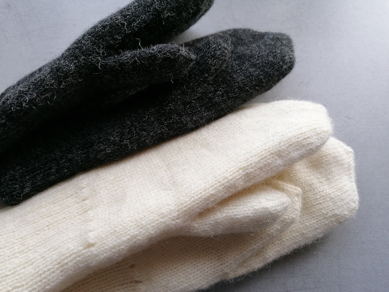 Gestrickte Fäustlinge, Wollhandschuhen, Einfache Muster, Estnische Strick, Geschenktipp für Sie Bild 3