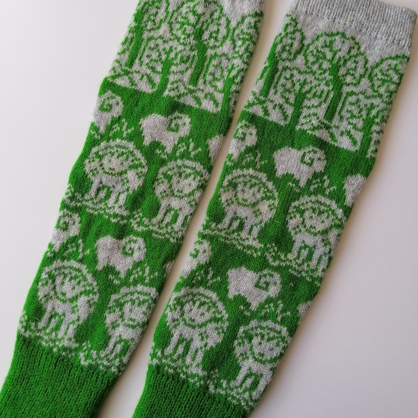 Green Leg Warmers Etsy