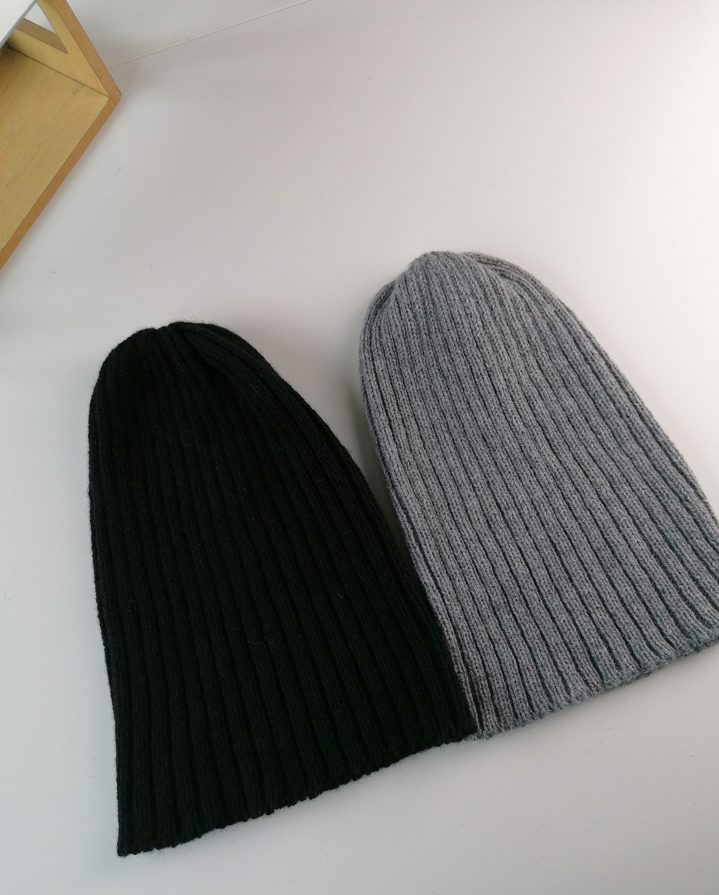 Fisherman Ribbed Beanie, Docker Cap, Unisex Toque Wool Hat, Short Cap ...