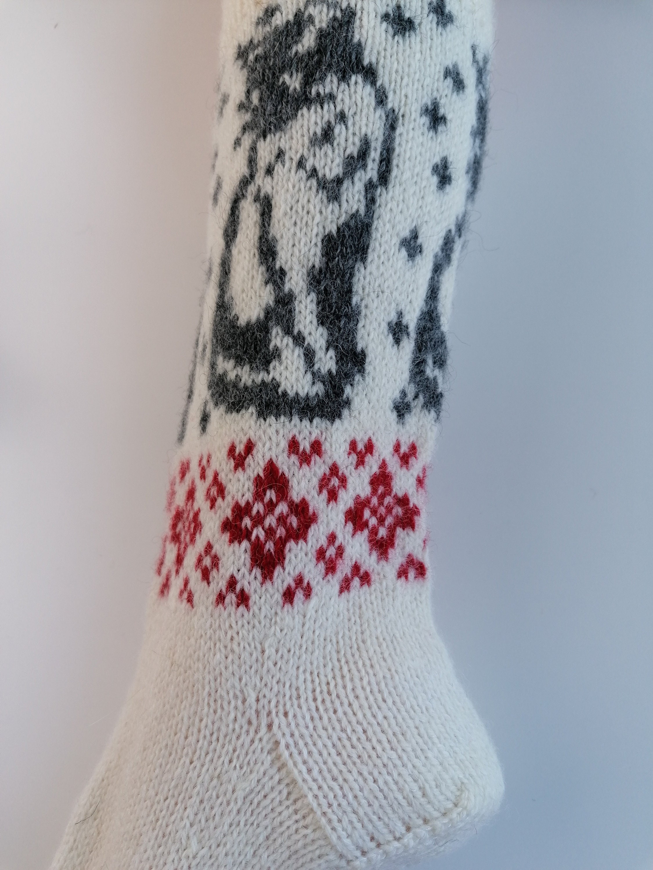 Natural White Wool Socks