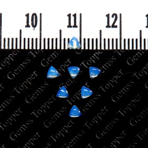 Opalitkvarts Trillion 3 mm 4 mm 5 mm 6 mm Cabs - AAA-kvalitet naturlig opalitkvarts lös ädelsten - Cabochon opalitkvarts för smycken bild 1