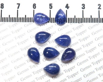Tanzanita em formato de pera, 7 x 9 mm, 7 x 10 mm, 8 x 10 mm, 8 x 12 mm e 9 x 12 mm - Gema da melhor qualidade para confecção de joias.